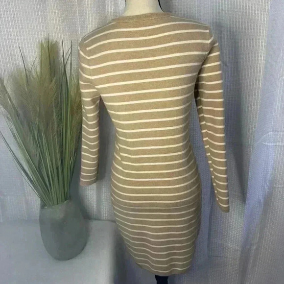VINEYARD VINES Women’s Small Merino Wool Striped Long Sleeve Knee Length Dress - Picture 5 of 10